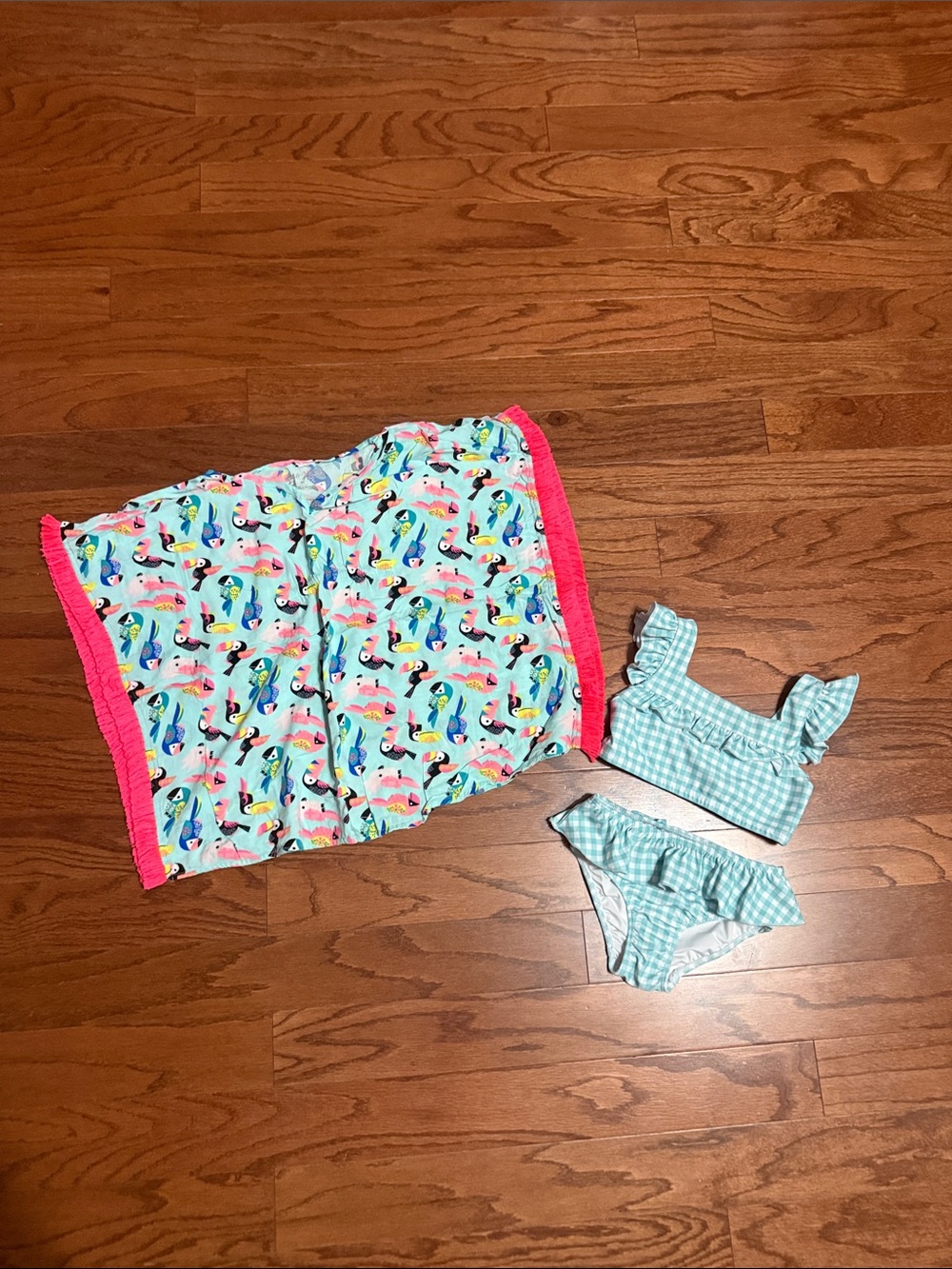 Southern Smocked swimsuit & Cat & Jack coverup
